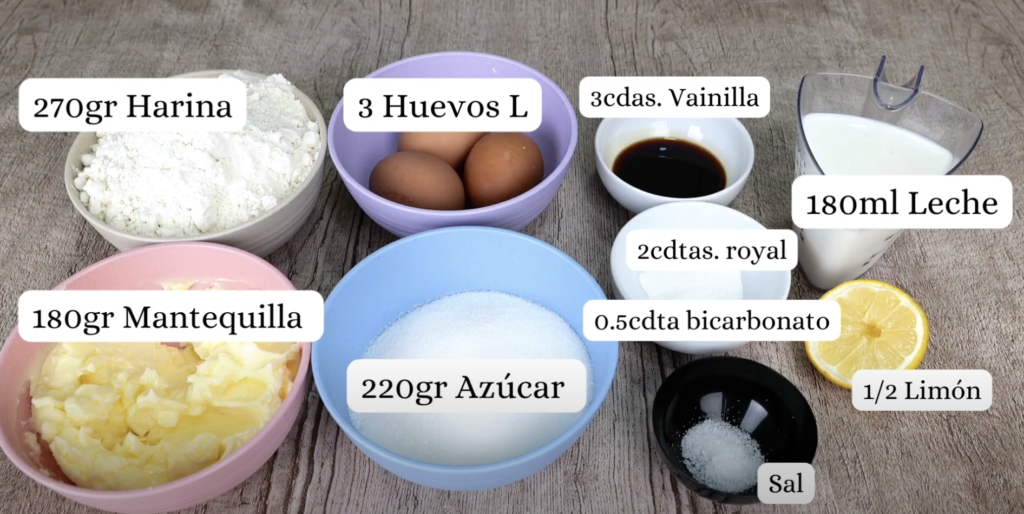 receta de cupcakes de vainilla