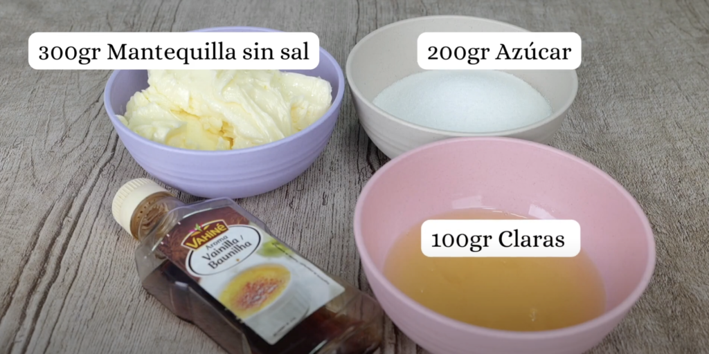 receta buttercream base merengue suizo