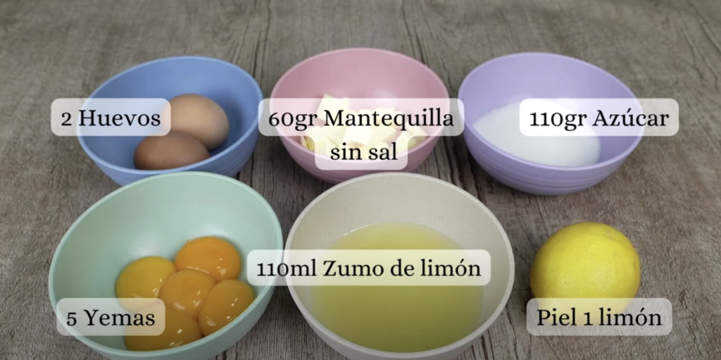 receta de crema de limon