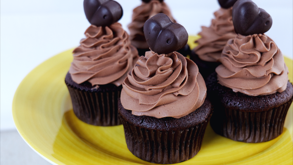 cupcakes de chocolate